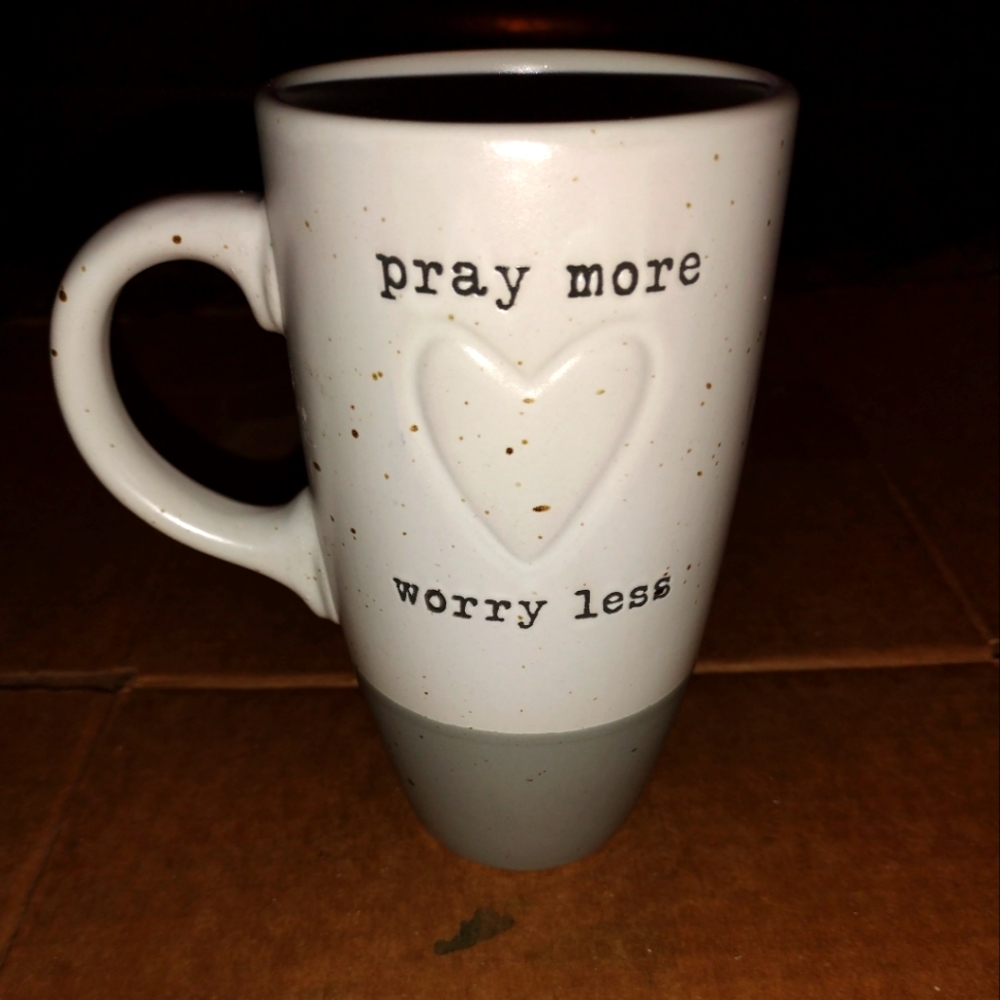 Sheffield Home 24 oz Coffee/Tea Mug  - Pray More Worry Less